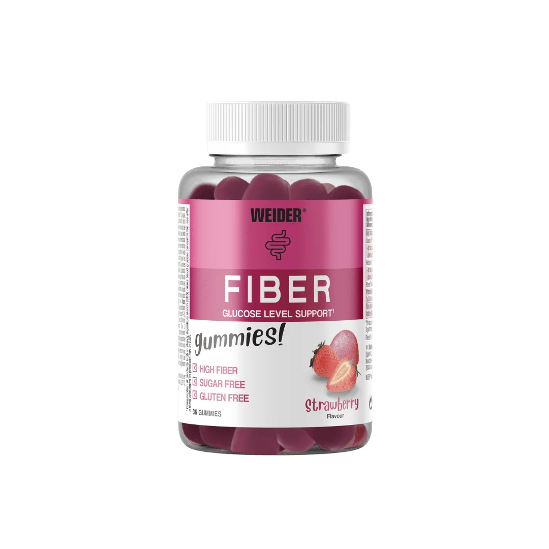 Weider Fiber Gummies Fresa | 36 Gominolas